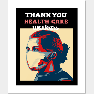 Thank you healthcare workers t-shirt Posters and Art